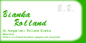 bianka rolland business card
